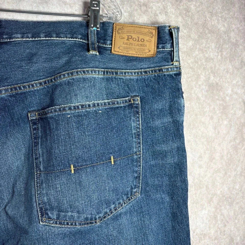Polo Ralph Lauren Jeans Mens Size 50x30 Blue‎ Hampton Straight Classic Casual